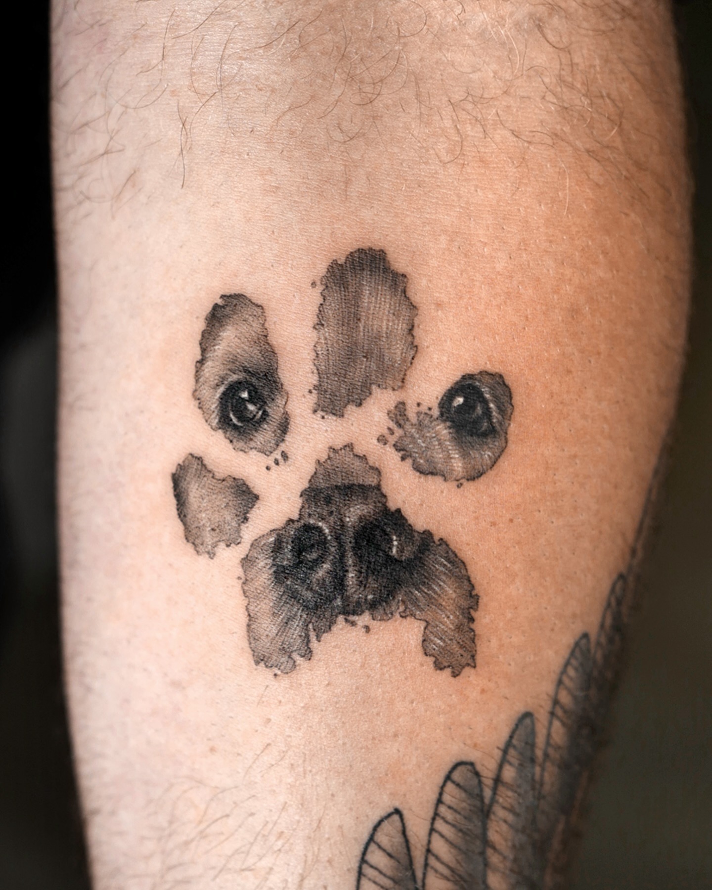 Dog Paw Portrait Tattoo Tattoo Design