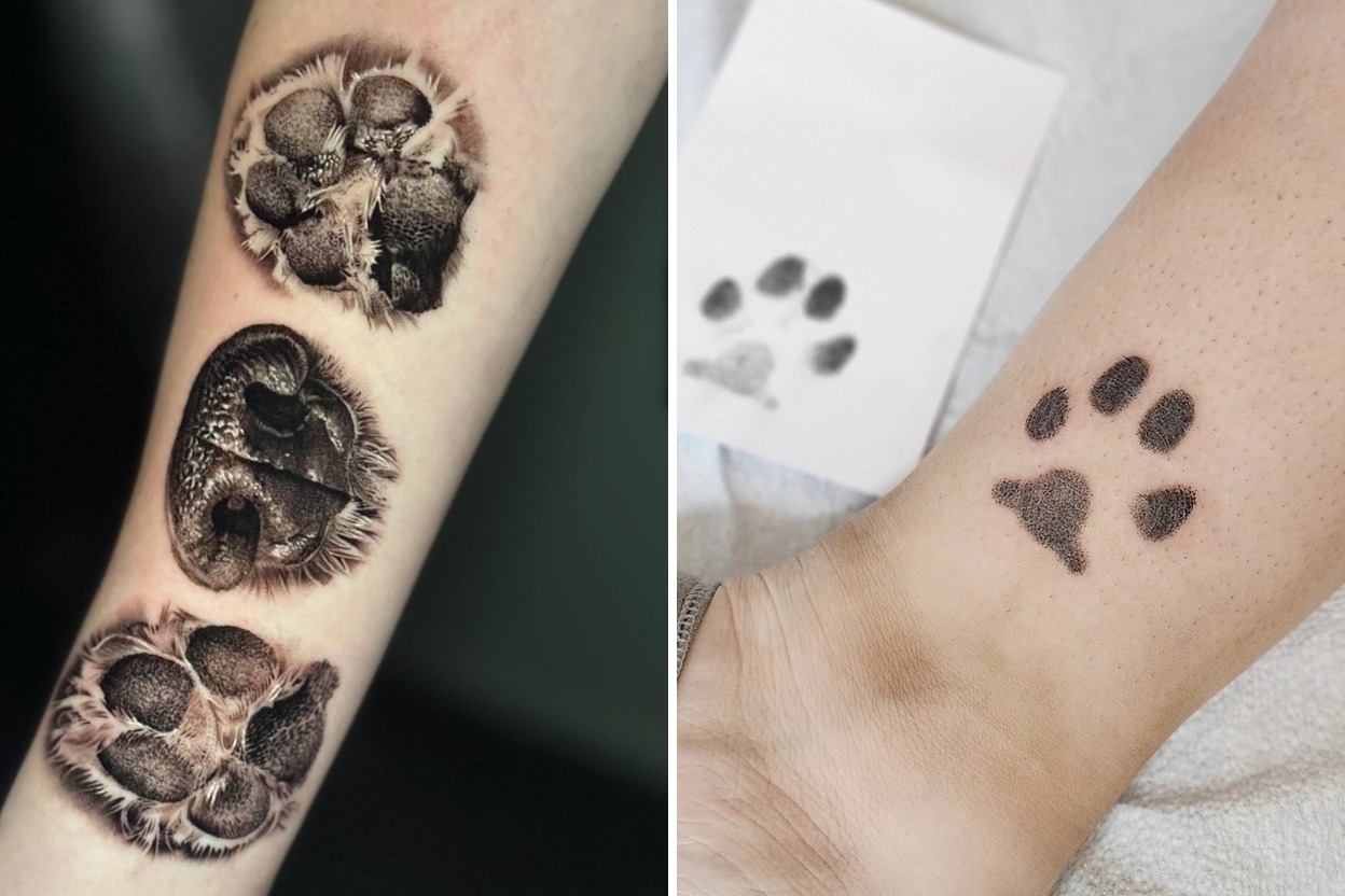 18+ Delicate Dog Paw Tattoo Ideas Curated for Your Next Session Featured Lookbook Collage