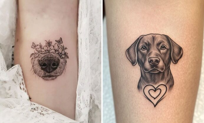 24+ Delicate Dog Tattoo Ideas That Celebrate Love Loyalty and the Dogs Who Changed Us