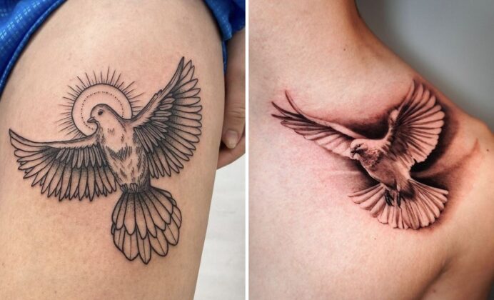 23+ Delicate Dove Tattoo Ideas For Peaceful Stylish and Meaningful Ink
