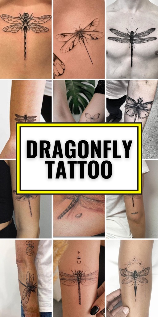 Classic and Timeless: The Detailed Dragonfly Tattoo Tattoo Design