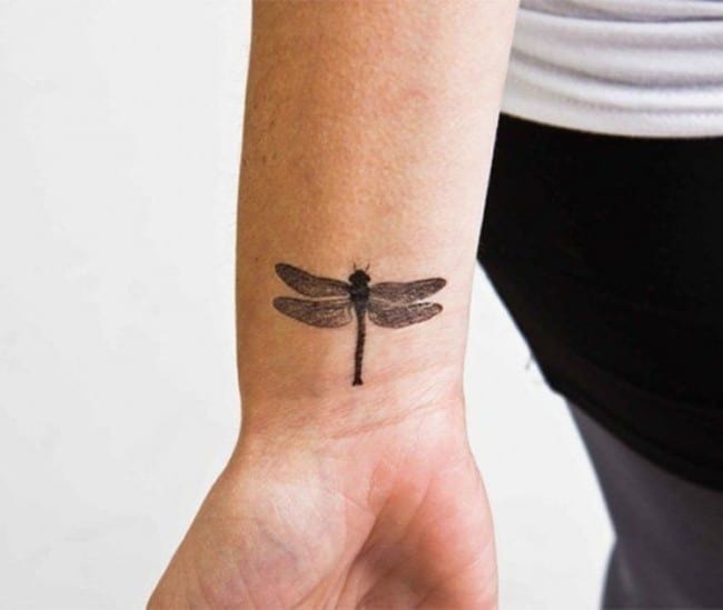 Small and Delicate: The Wrist Dragonfly Tattoo Design