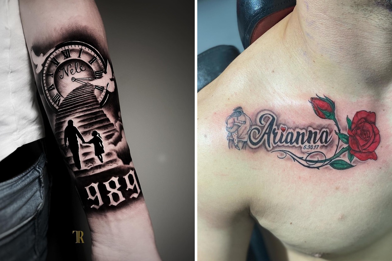 13+ Delicate Father Daughter Tattoo Ideas That Stand Out with Effortless Elegance Featured Lookbook Collage