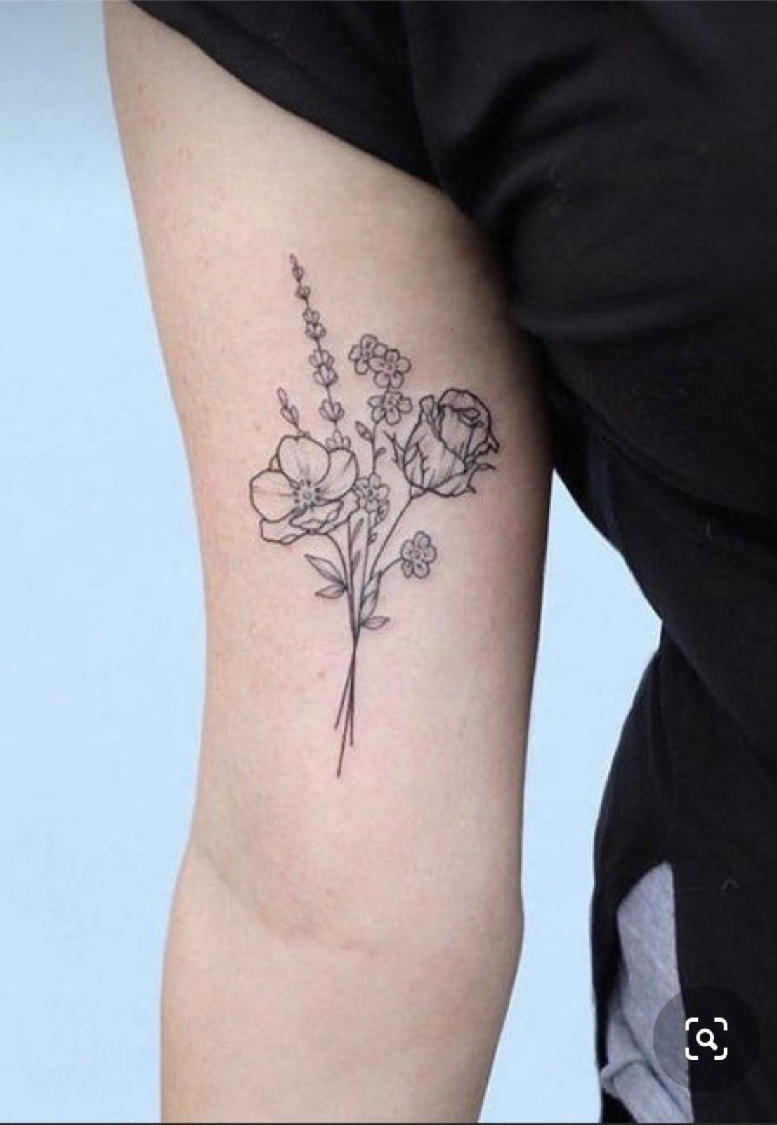 Watercolor Violet Tattoo Tattoo Design