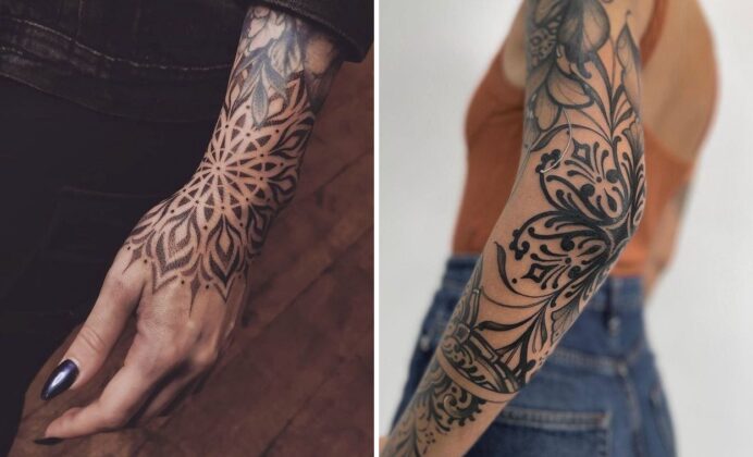 23+ Delicate Filler Tattoo Ideas To Close Gaps and Finish Your Sleeve with Style
