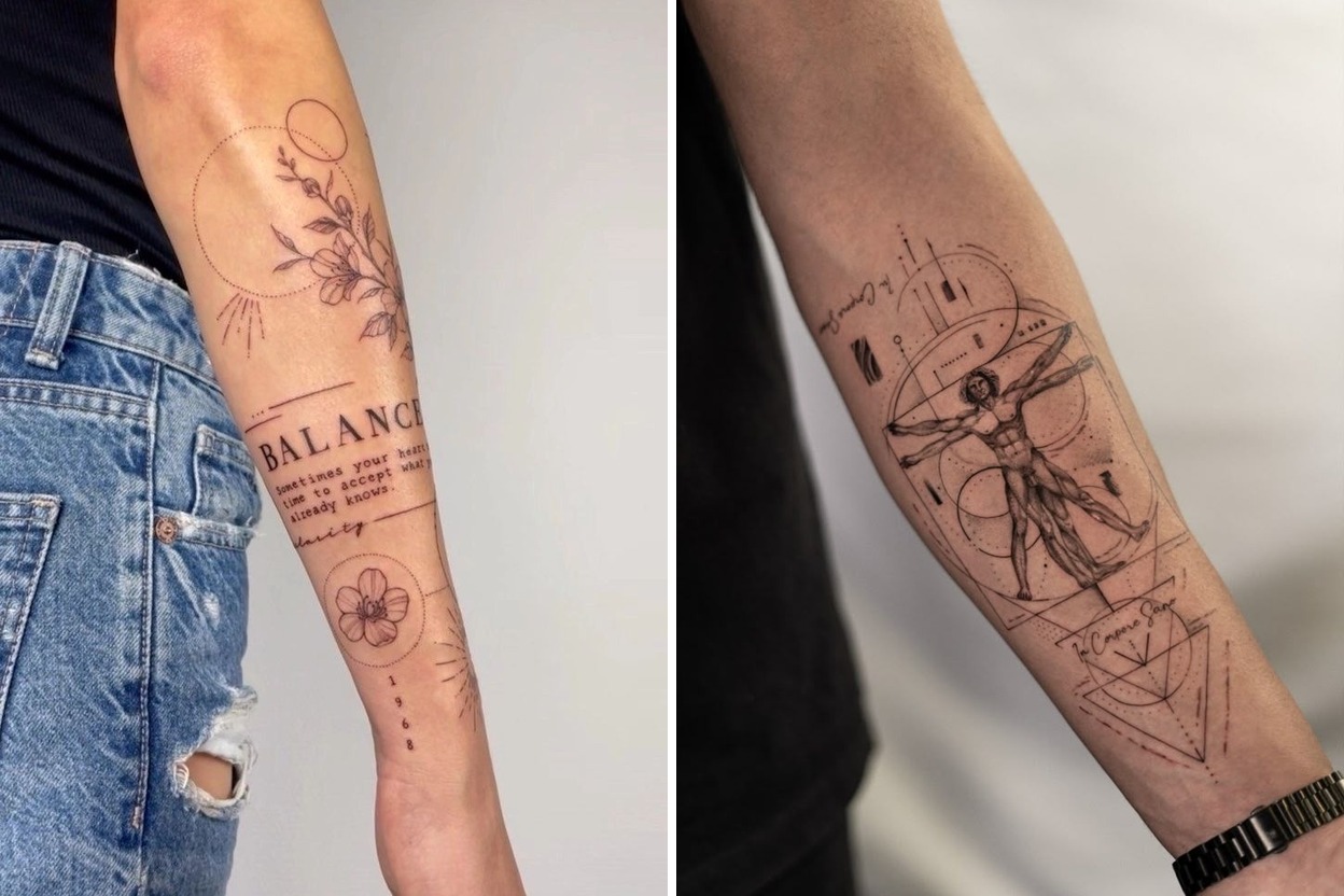 Delicate Fine Line Tattoo Ideas That Demand Attention and Admiration Featured Lookbook Collage
