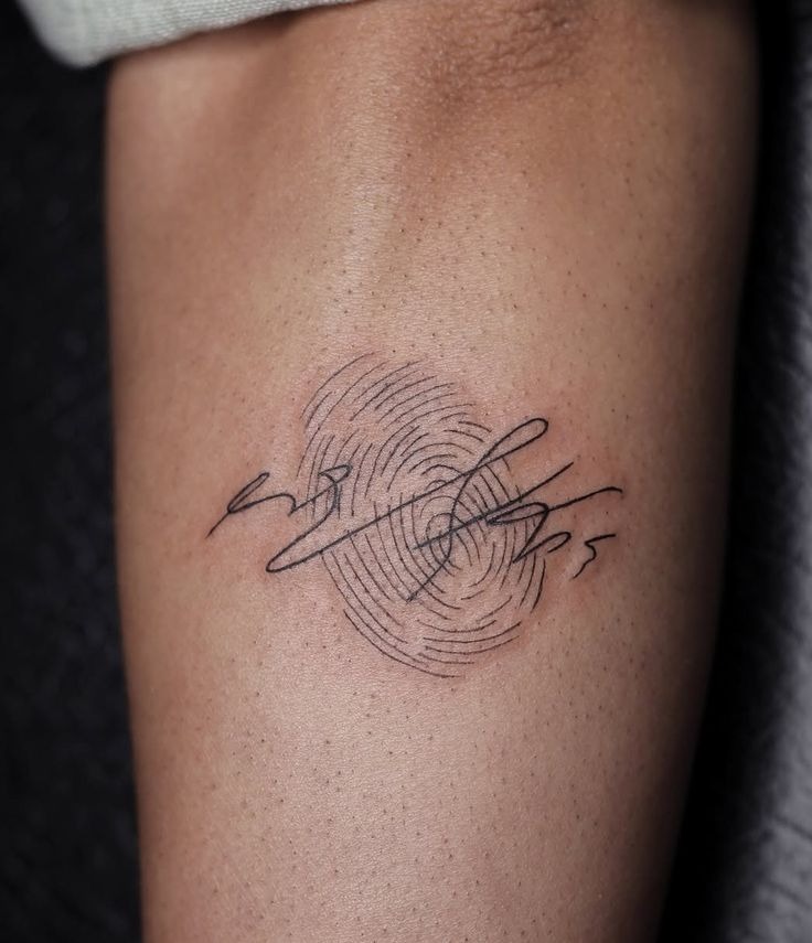 Signature Fingerprint Tattoo Tattoo Design