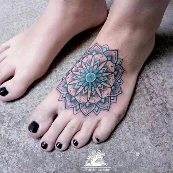 Breathtaking Foot Tattoo for the Creative Genius Tattoo Design