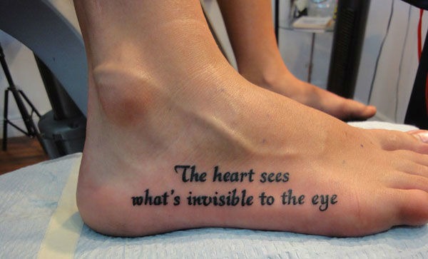 Compassionate Love Message Tattoo Design