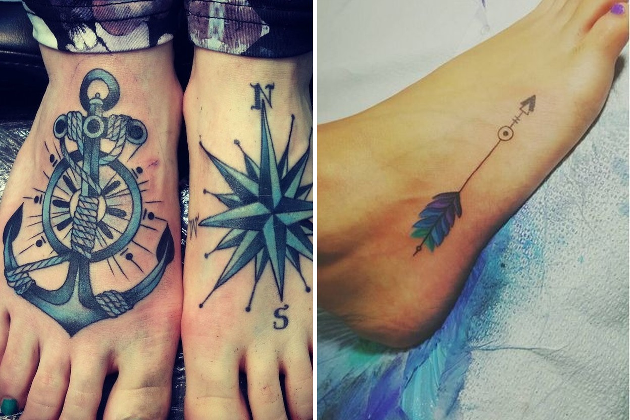 58+ Delicate Foot Tattoo Ideas With Inspiring Artistic Placement Featured Lookbook Collage