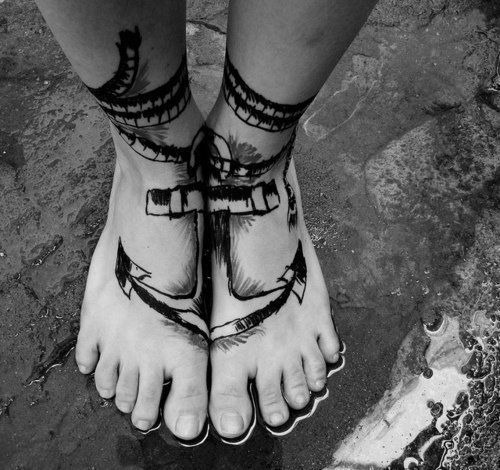 Joined Anchor Tattoo Designs Tattoo Design