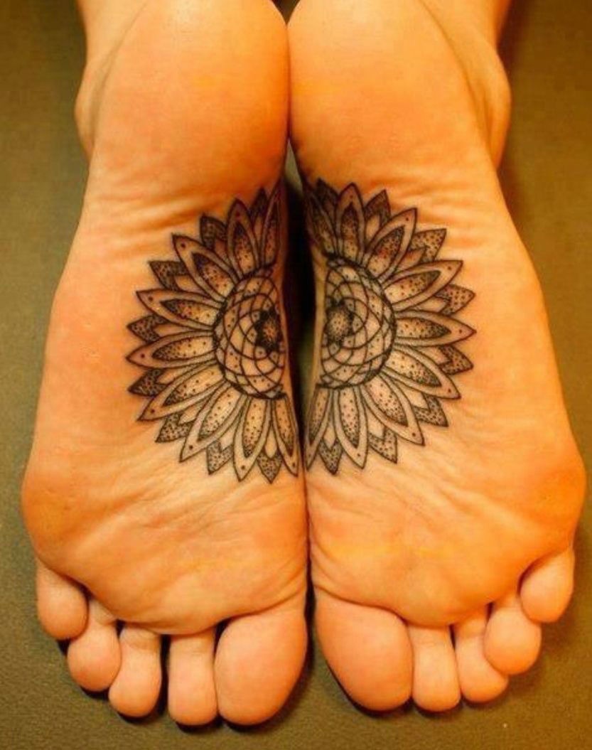 One Half for the OtherSunflower Tattoo Tattoo Design