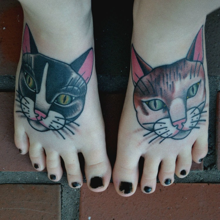 The Cat Woman Tattoo Design