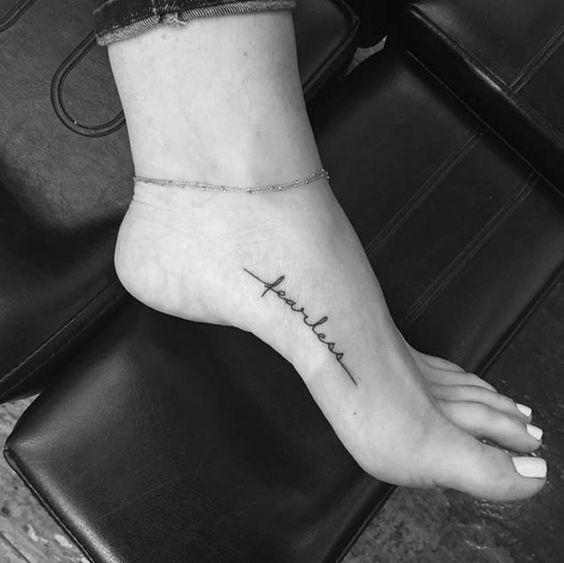 Writings on Foot Tattoo Design