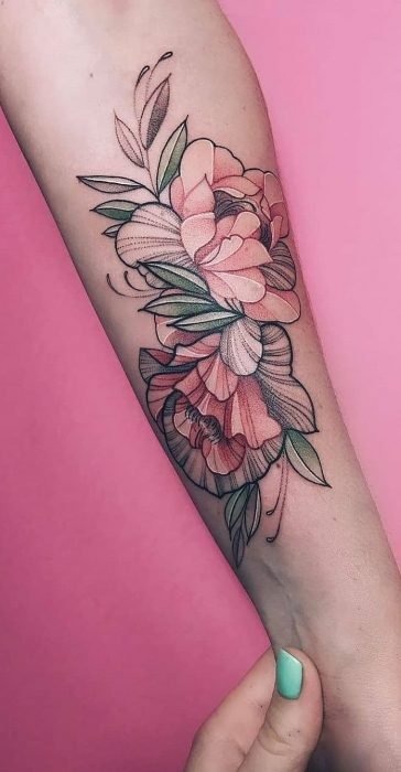 Simple Roses with a Limited Palette Forearm Tattoos Tattoo Design
