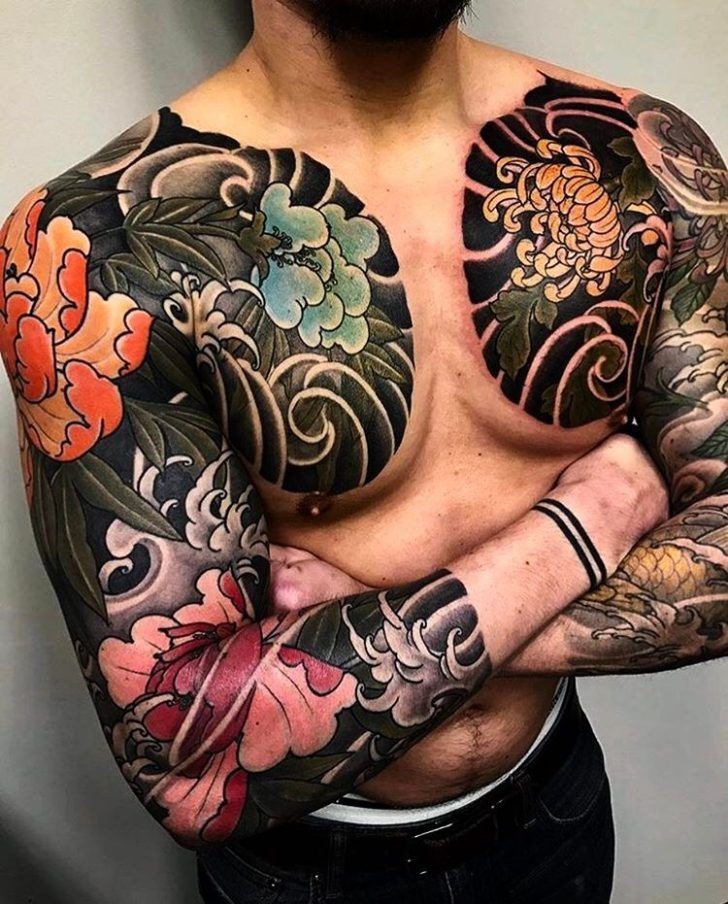 Enchanted Mushroom Sleeve Design Tattoo Design