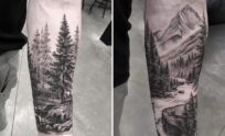 31+ Delicate Forest Tattoo Ideas & Inspiration