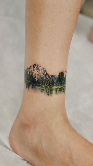 Waterfall and River Sleeve Design Drawing Tattoo Design