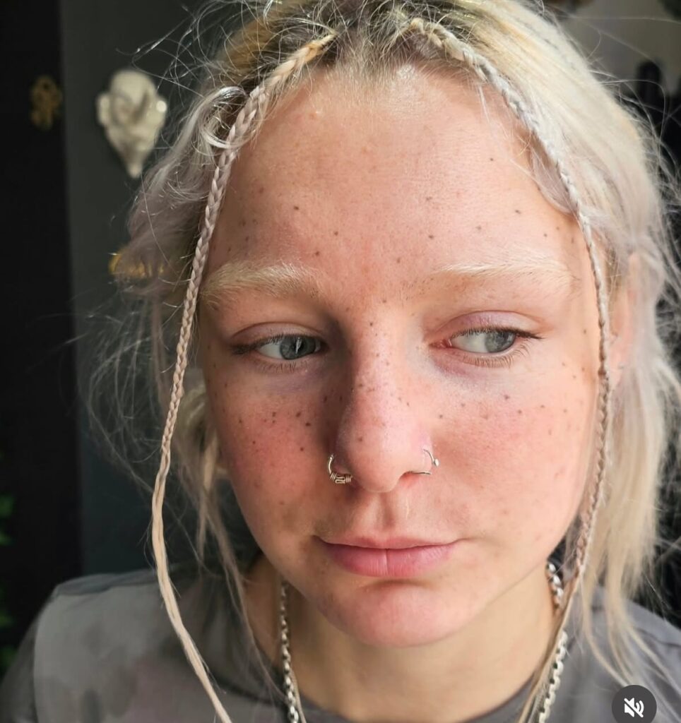 Light Natural Freckles Tattoo with Everyday Elegance Tattoo Design
