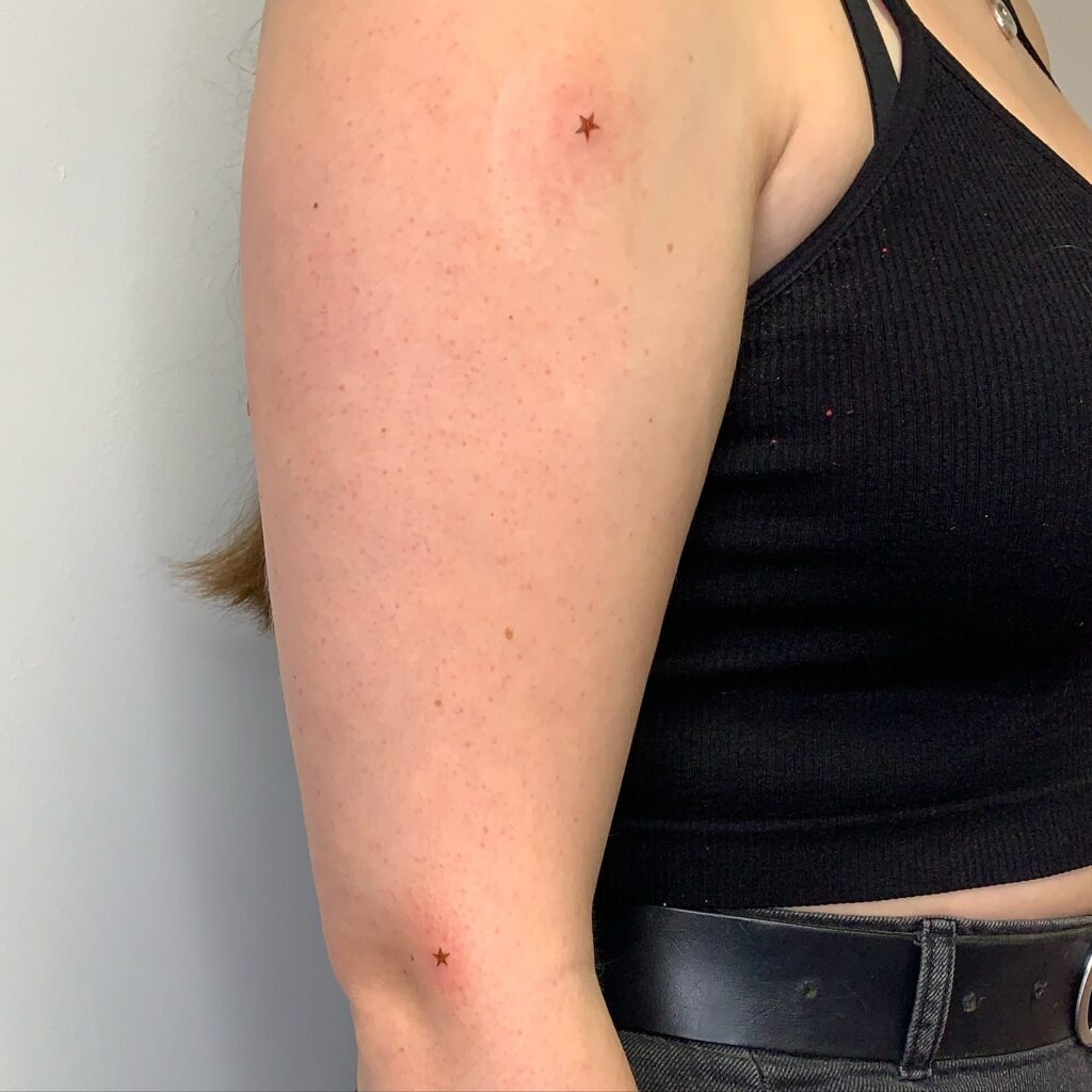 Star Freckles Tattoo for a Celestial Touch Tattoo Design