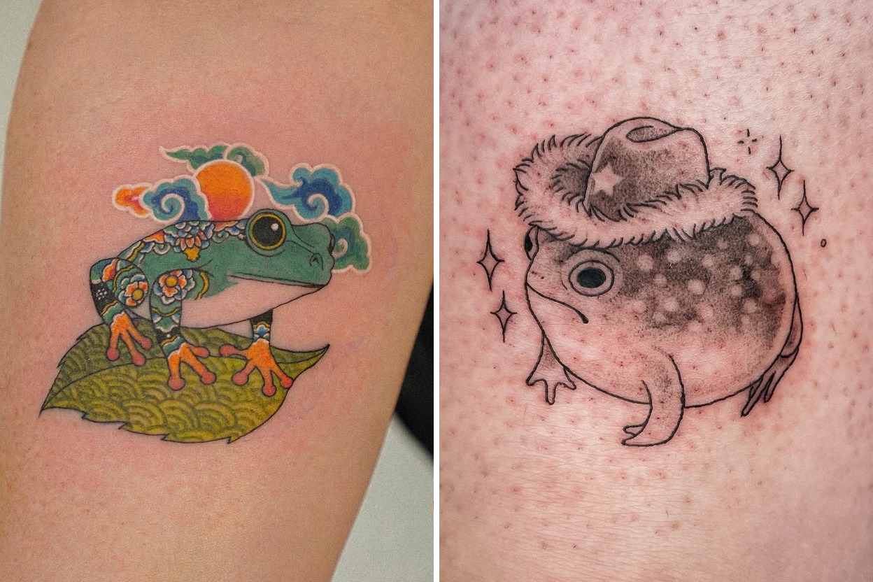 31+ Delicate Frog Tattoo Ideas Curated for Your Next Session Featured Lookbook Collage