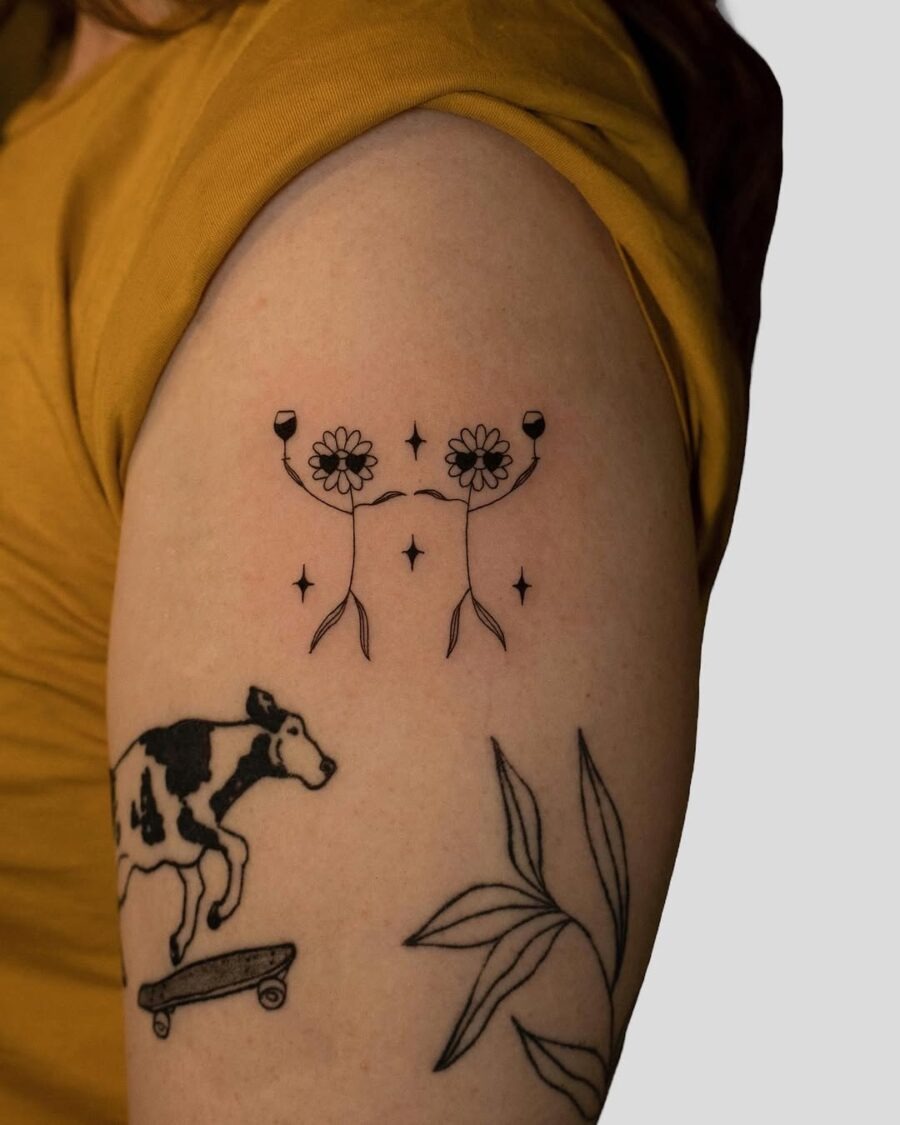 Cracked Egg Tattoo with Humor and Charm Tattoo Design