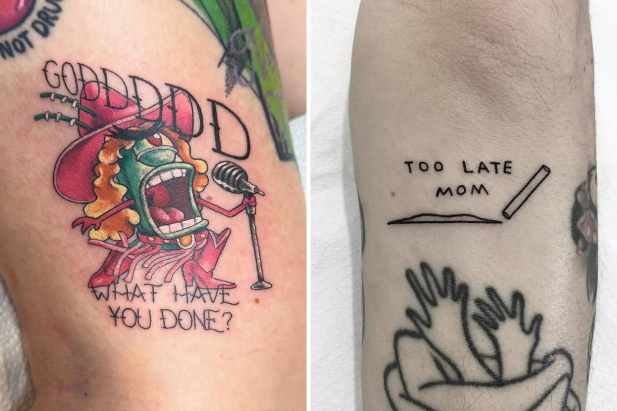 Delicate Funny Tattoo Ideas That Demand Attention and Admiration Featured Lookbook Collage