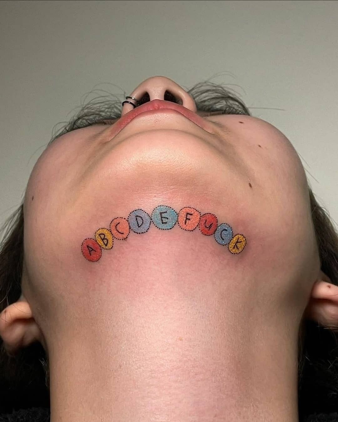 Humorous Beer-Themed Tattoo with Uplifting Message Tattoo Design
