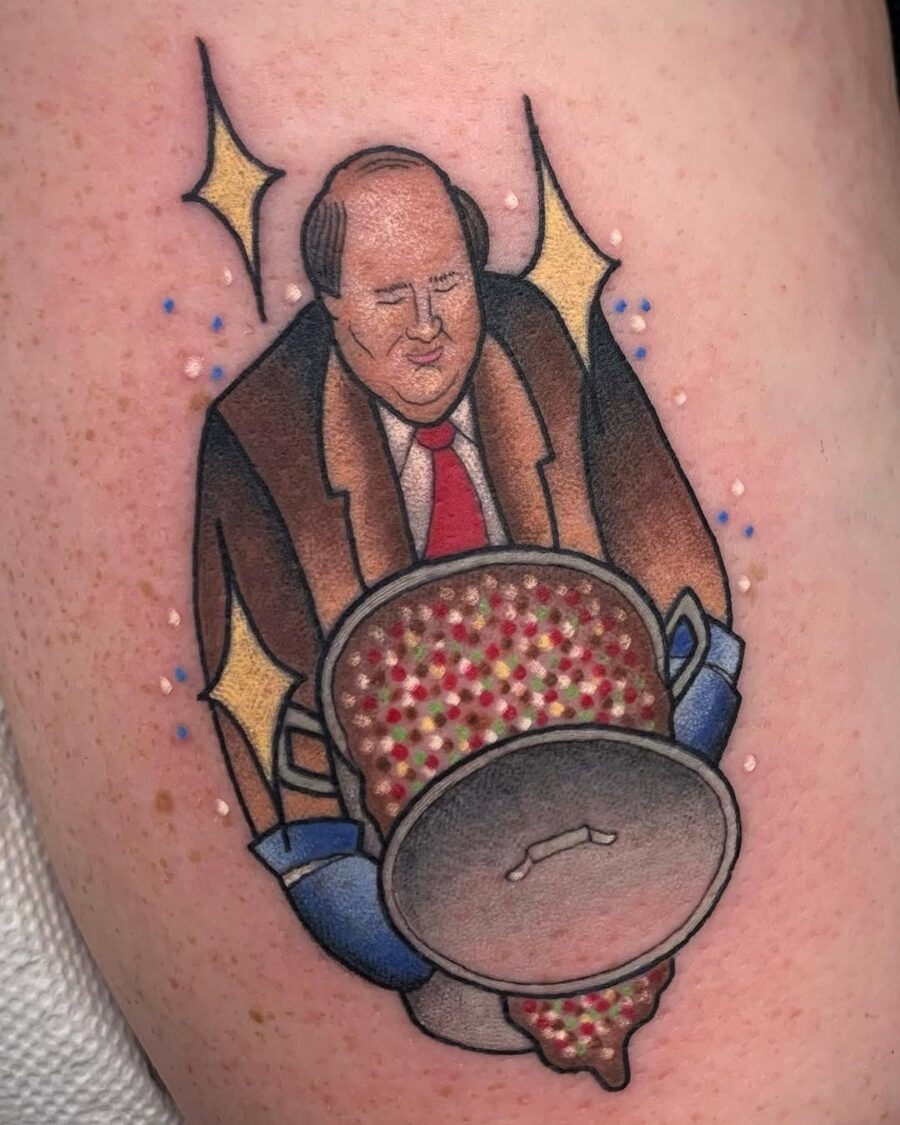 Humorous Lunch Reminder Tattoo Tattoo Design