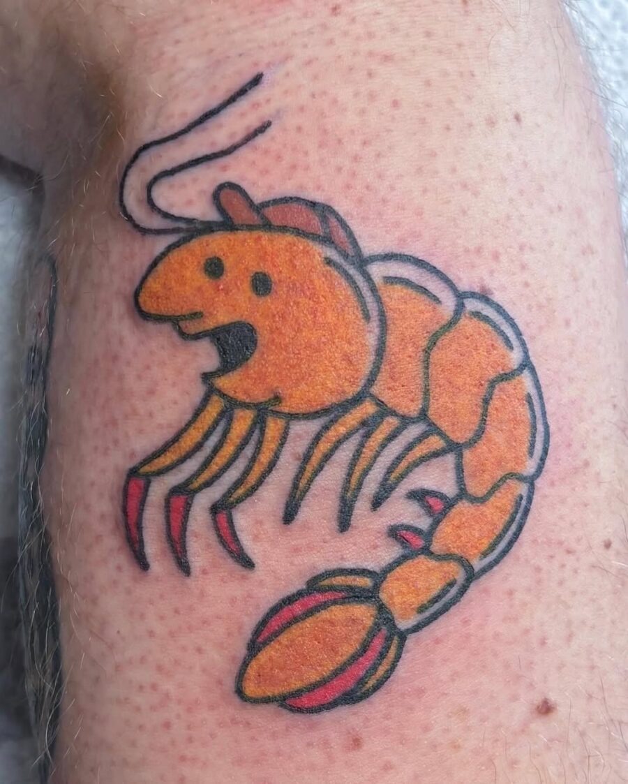 Humorous tattoo of a playful cylinder Tattoo Design
