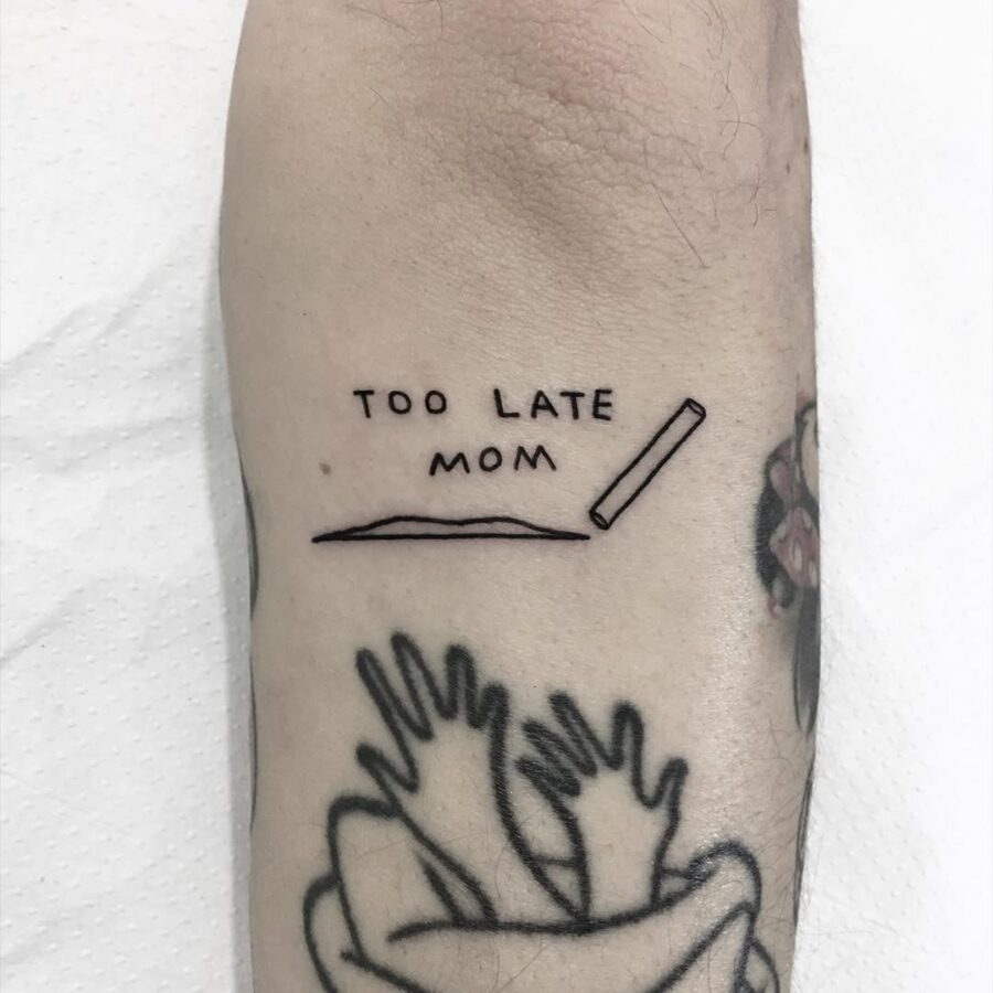 Humorous tattoo with a clever twist Tattoo Design