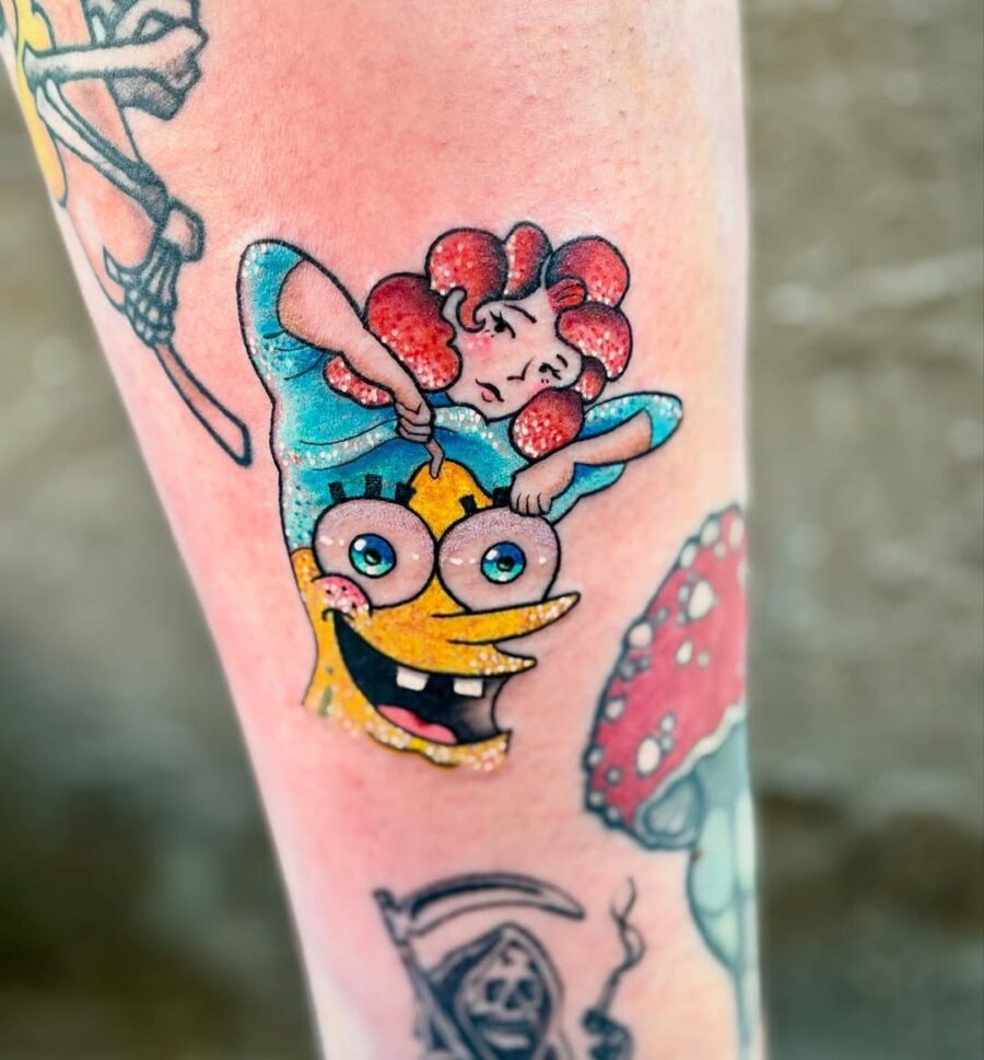 Humorous tattoo with a heartfelt twist Tattoo Design