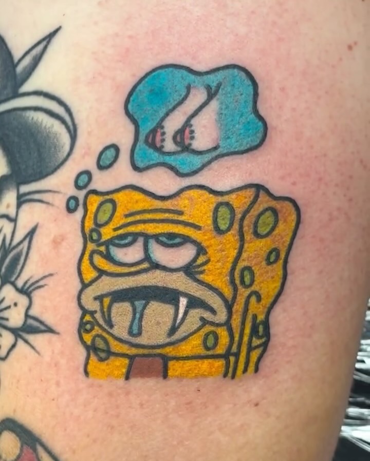 Humorous twist on a classic fast food icon Tattoo Design