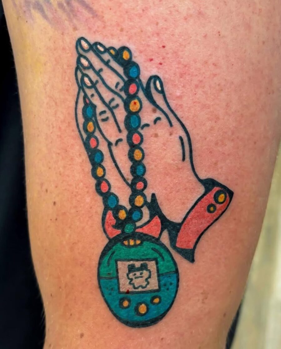 Quirky cartoon character in a hilarious design Tattoo Design