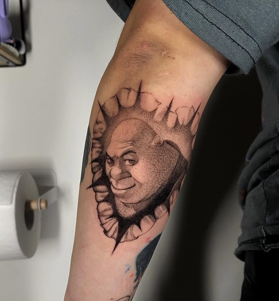 Quirky dancer with a lava lamp tattoo Tattoo Design