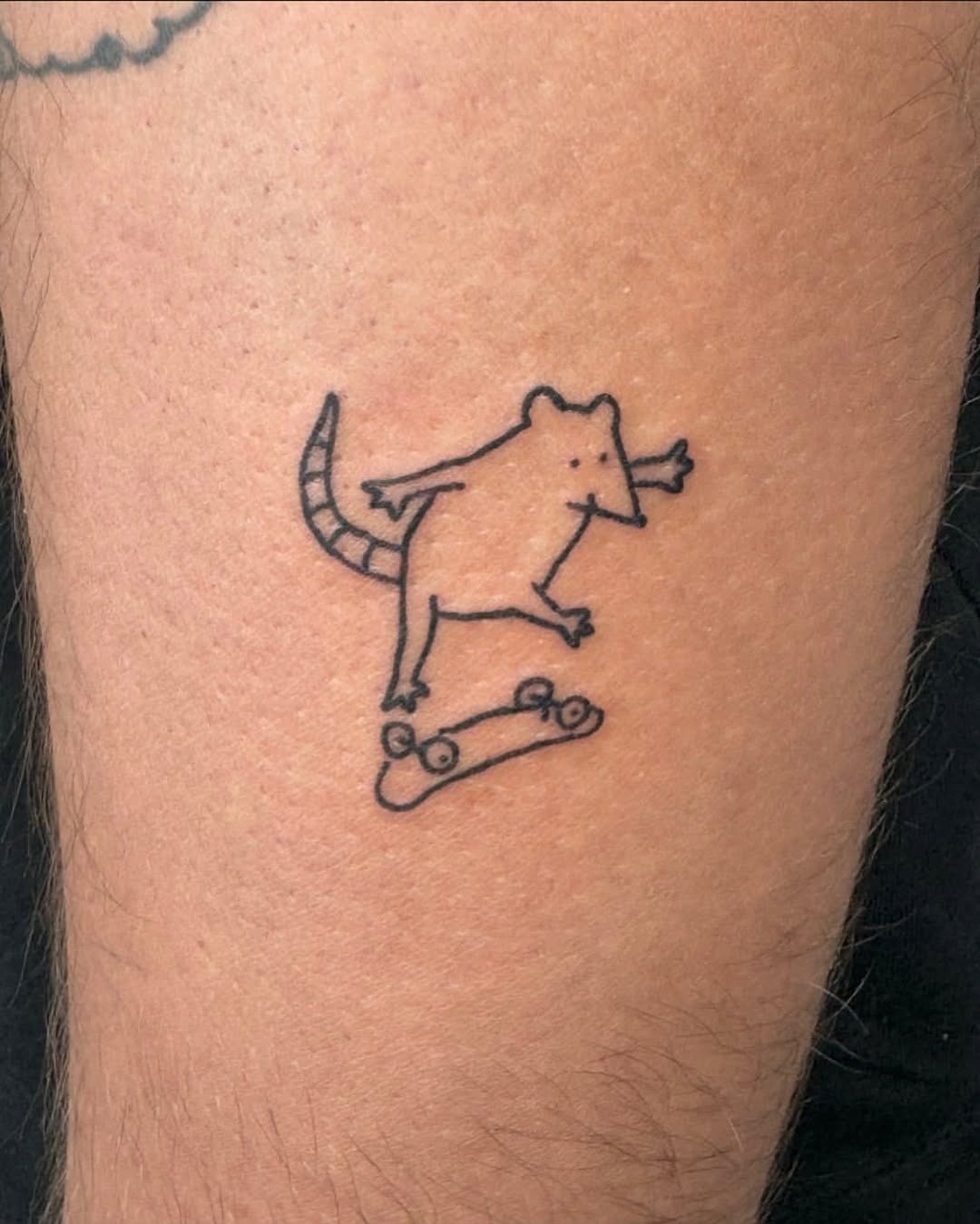 Quirky red devil tattoo for humor-loving fans Tattoo Design