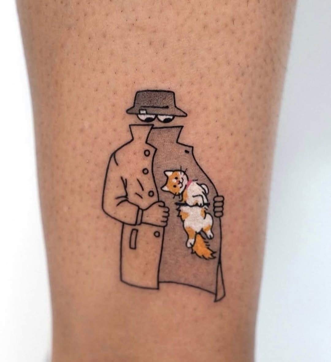 Whimsical crayon tattoo brimming with charm Tattoo Design
