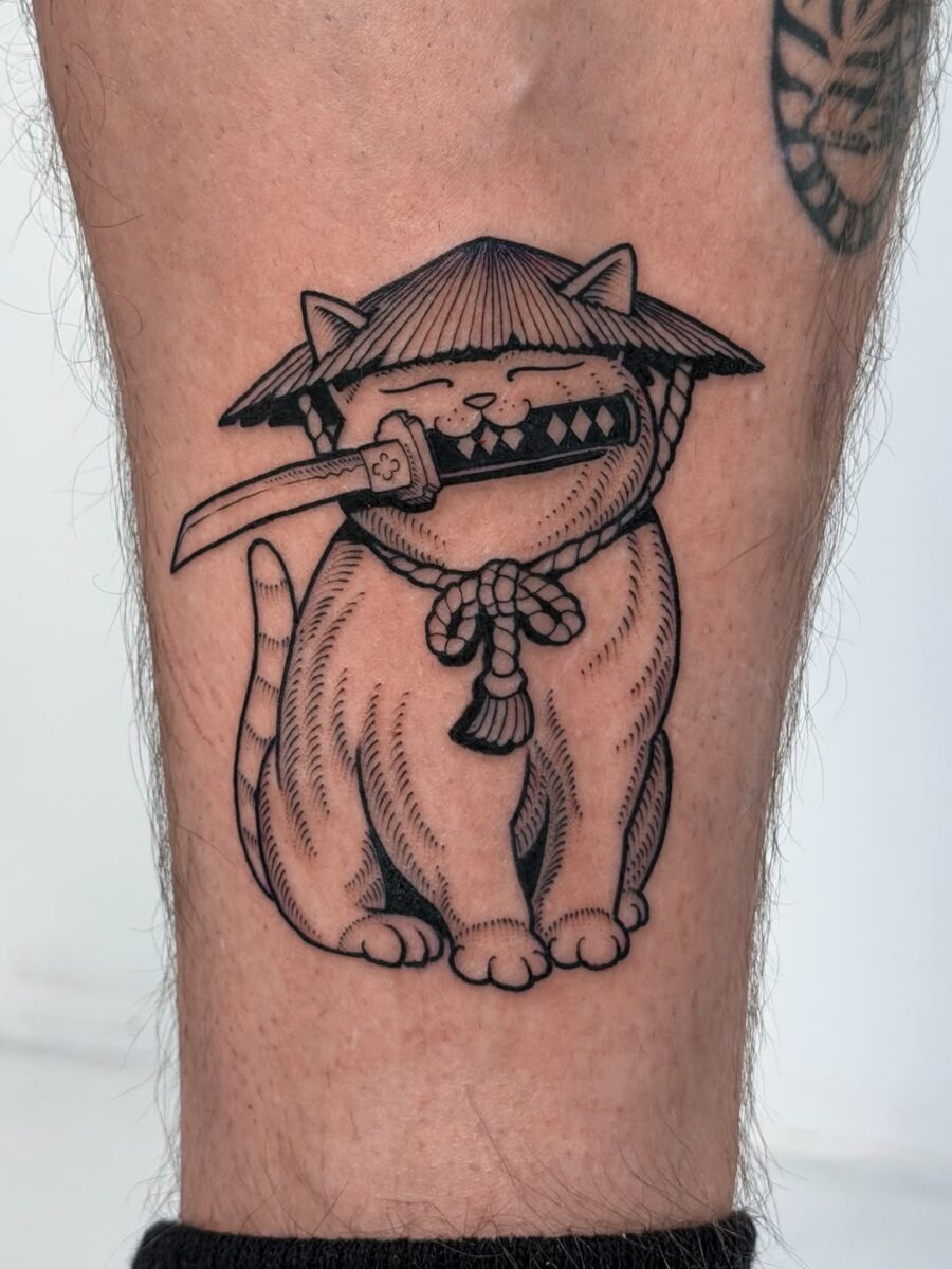 Whimsical hotdog enjoying a bike ride Tattoo Design