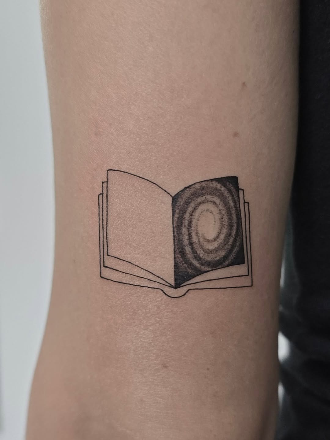 Creative galaxy book tattoo design inspiration Tattoo Design