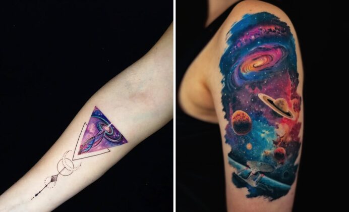 34+ Delicate Galaxy Tattoo Ideas For Timeless and Meaningful Ink