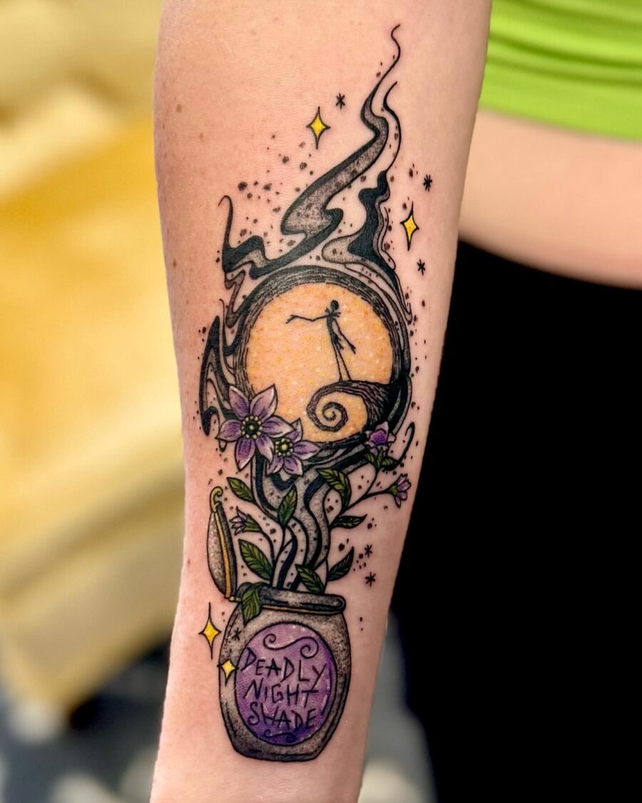 Mystical Deadly Nightshade Tattoo Design Tattoo Design