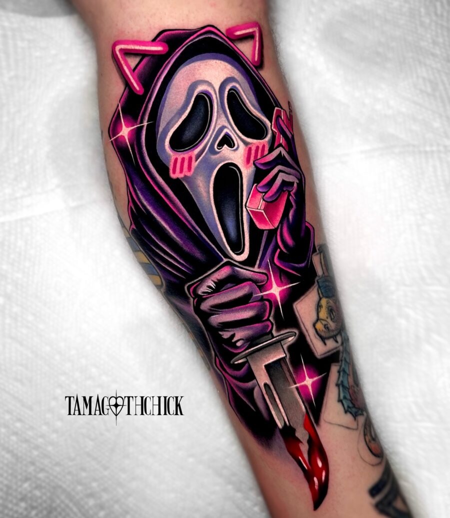 Spooky Scream Character Tattoo Design Tattoo Design