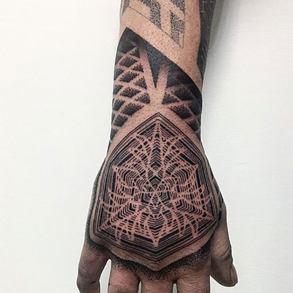 Abstract Tree Ring Hand Tattoo Ideas Tattoo Design