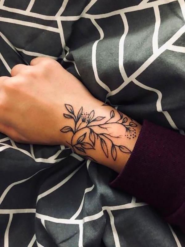 Simple and Cute Vine Hand Tattoos Tattoo Design
