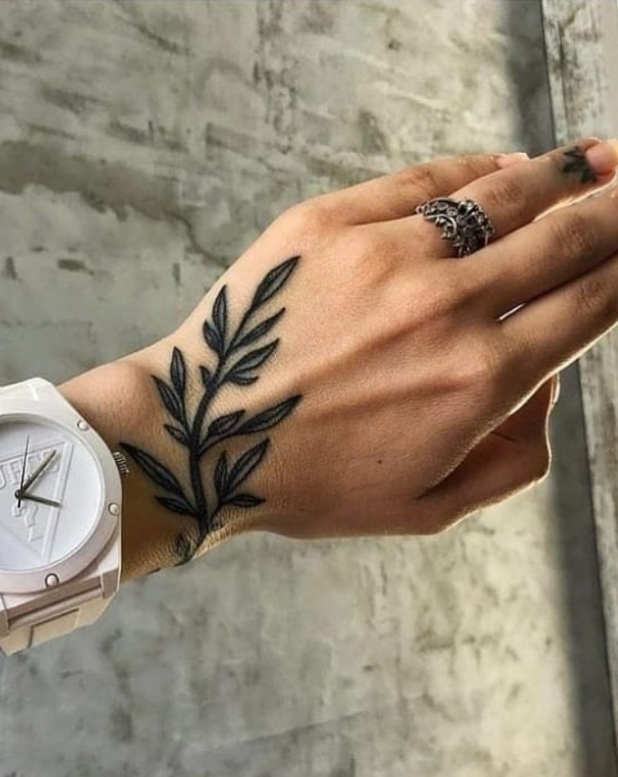 Simple and Dark Vine Tattoo Tattoo Design