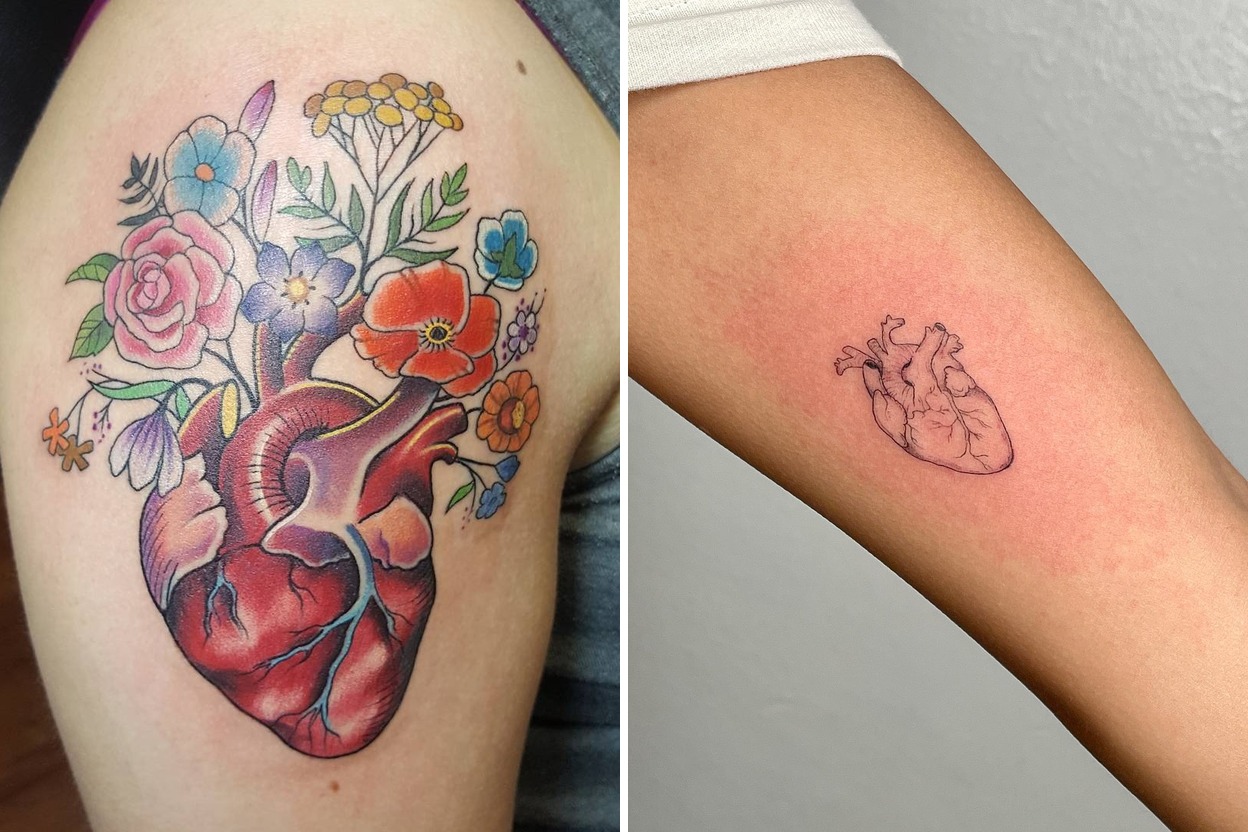 20 Inspiring Delicate Heart Tattoo Ideas For Your Next Ink Featured Lookbook Collage