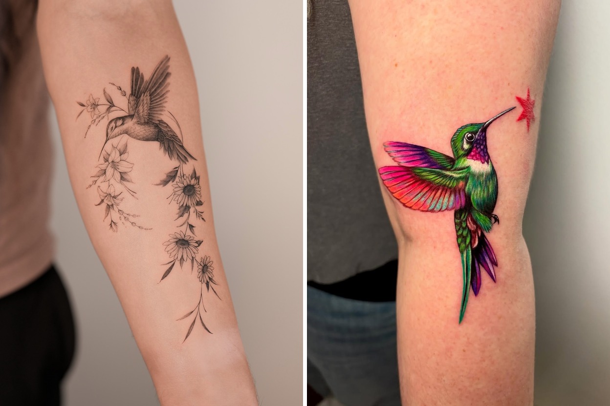 16+ Delicate Hummingbird Tattoo Ideas That Make a Bold Artistic Statement Featured Lookbook Collage