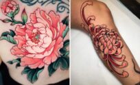 35+ Delicate Japanese Flower Tattoo Ideas & Inspiration