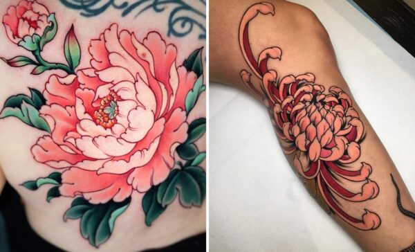 35+ Delicate Japanese Flower Tattoo Ideas & Inspiration