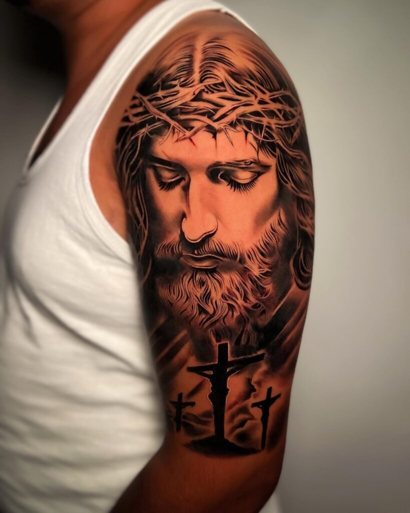 Christ’s Sacrifice and Crucifixion Tattoo Tattoo Design